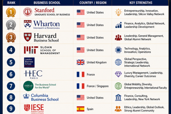 TOP 10 MBA PROGRAMS IN THE WORLD