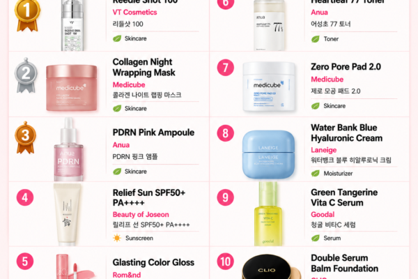 Top 10 Best-Selling Cosmetics & Beauty Products in South Korea (May 2026)