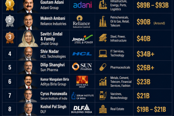 🇮🇳 Top 10 Richest People in India (2026 Billionaire Ranking)