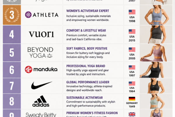 Top 10 Yoga Apparel Brands in the World 2026