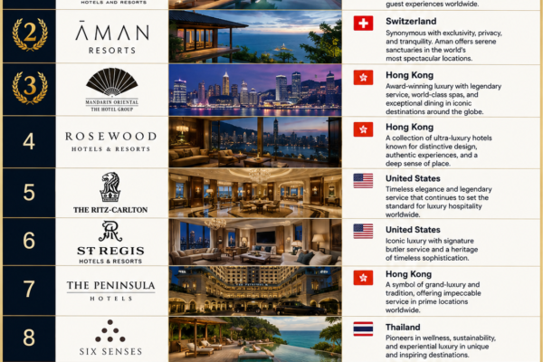 Top 10 Luxury Hotel Chains in the World (2026 Ranking)