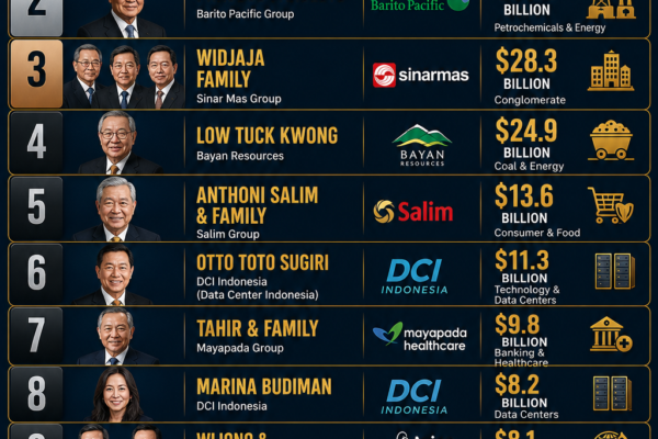 Top 10 Richest People in Indonesia (2026 Ranking)