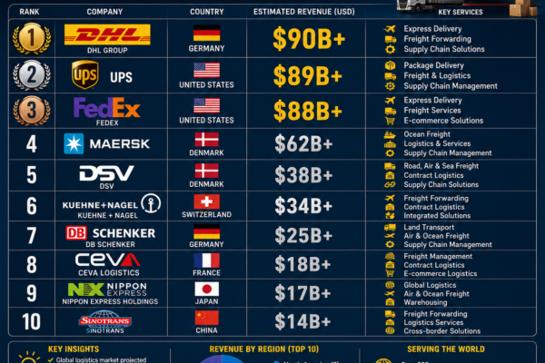 Top 10 Logistics Companies by Revenue (2026 Ranking)