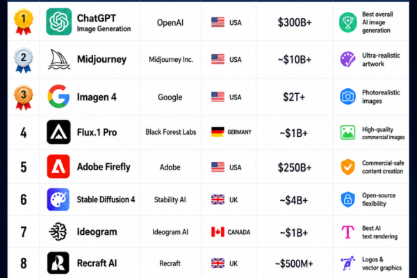 Top 10 AI Image Generation Tools in 2026