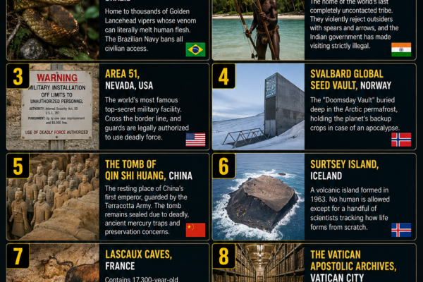 The Forbidden List: 10 Places on Earth You Are Legally Banned from Visiting