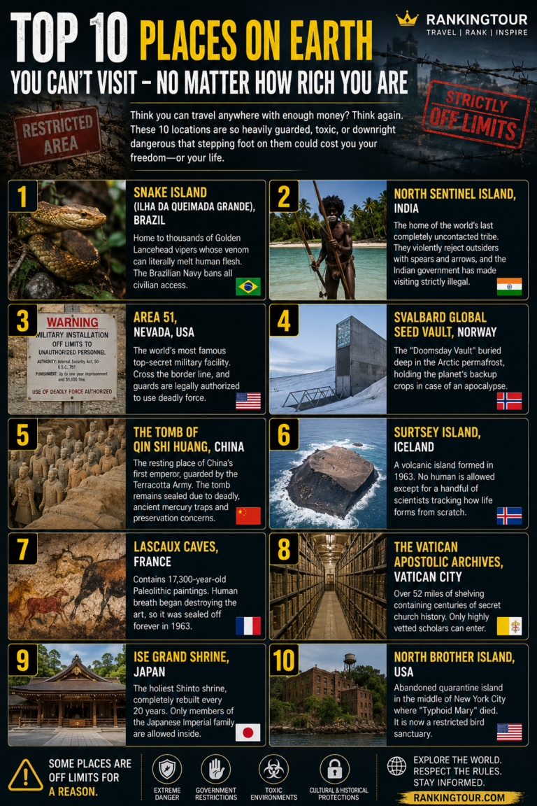 The Forbidden List: 10 Places on Earth You Are Legally Banned from Visiting