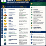 India’s World No.1 & Globally Leading Industries India's world-leading industries infographic