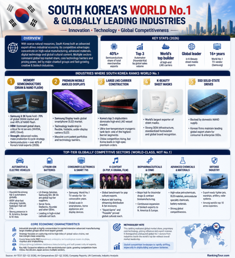 South Korea's global industry dominance