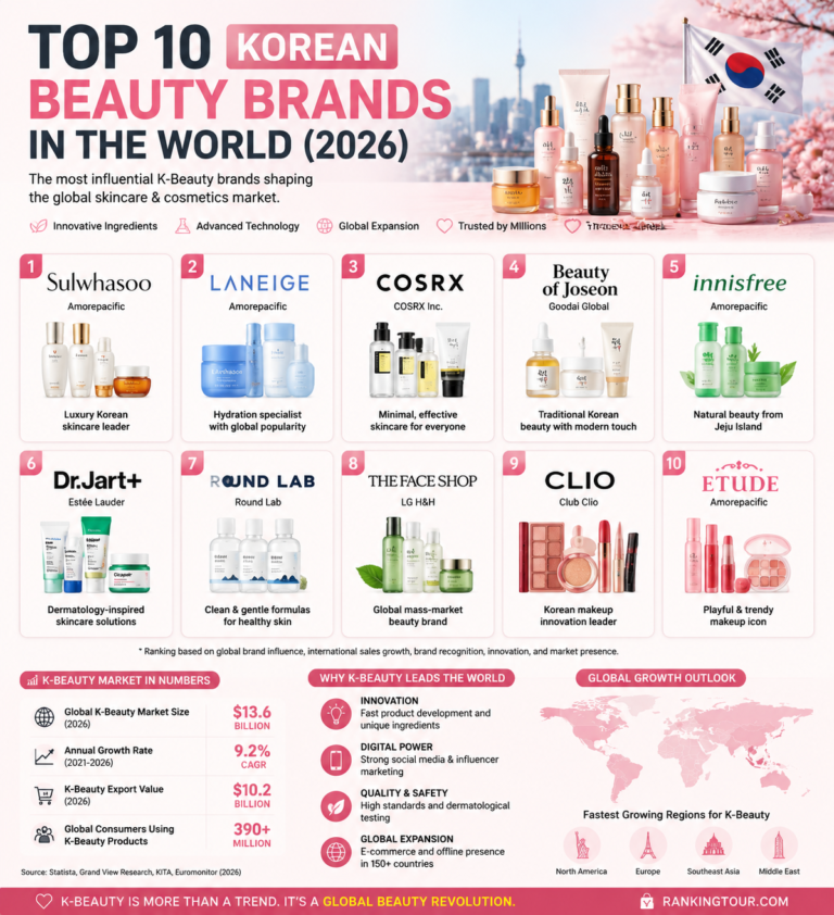 Top 10 Korean beauty brands 2026