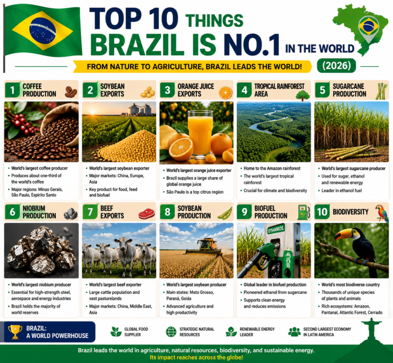 Top 10 Things Brazil Is No.1 in the World (2026) Brazil Global Rankings