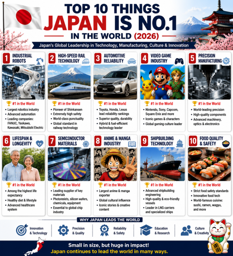 Top 10 Things Japan Is No.1 in the World (2026) Japan Global Rankings