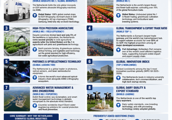 Top global industries of the Netherlands