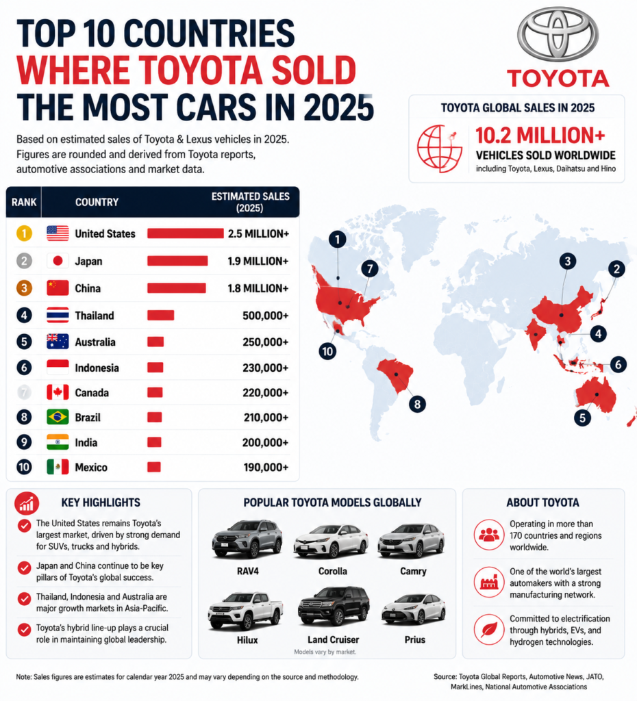 🏆 2025 Global Car Sales Ranking (By Group) – RankingTour!