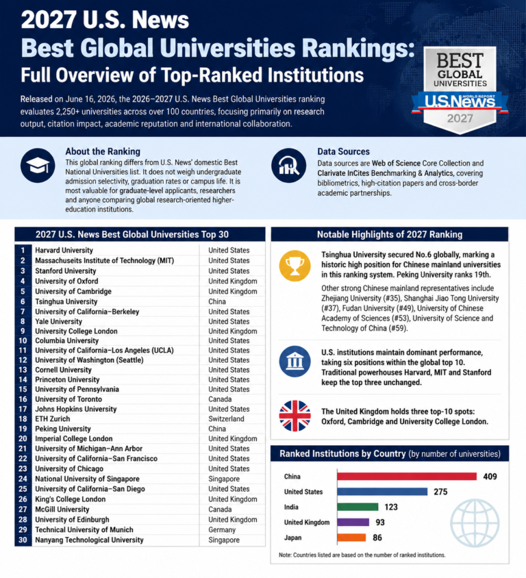 2027 Global Universities Ranking Overview