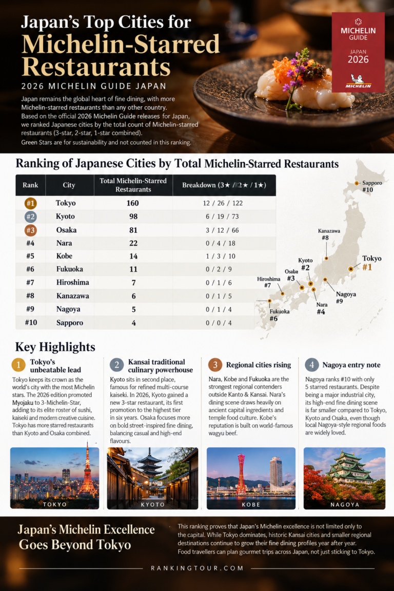 Japan’s Michelin Dining Capitals 2026